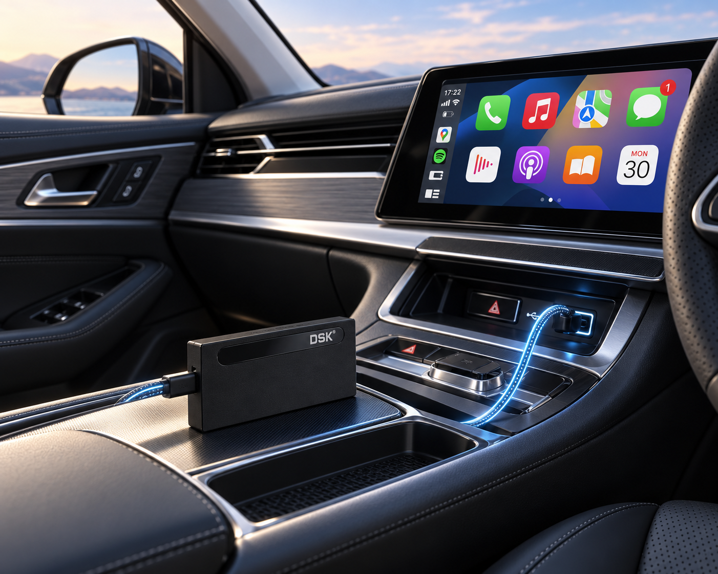 DSK AI Box CarPlay/Android Auto Wireless Adapter