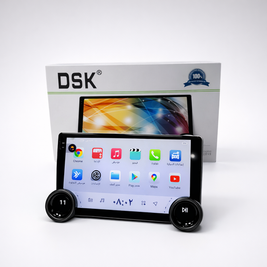 DSK 10” Diamond Dual Knobs Android Car Screen