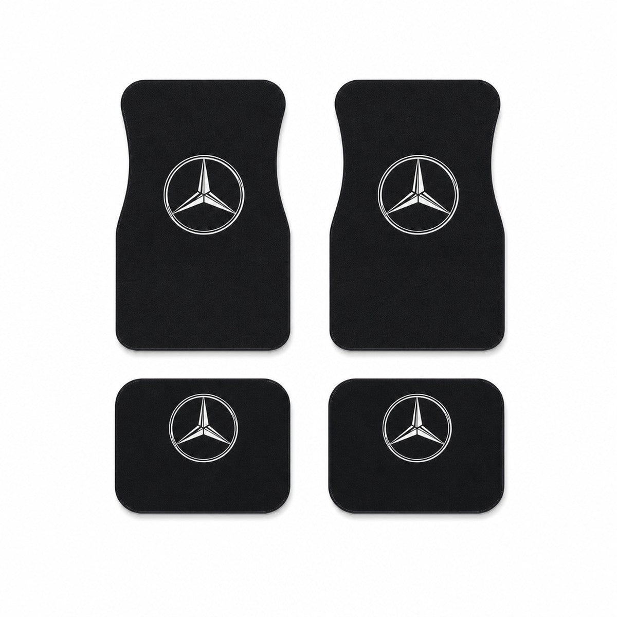 Universal Silicone Floor Mats – Mercedes-Benz Logo
