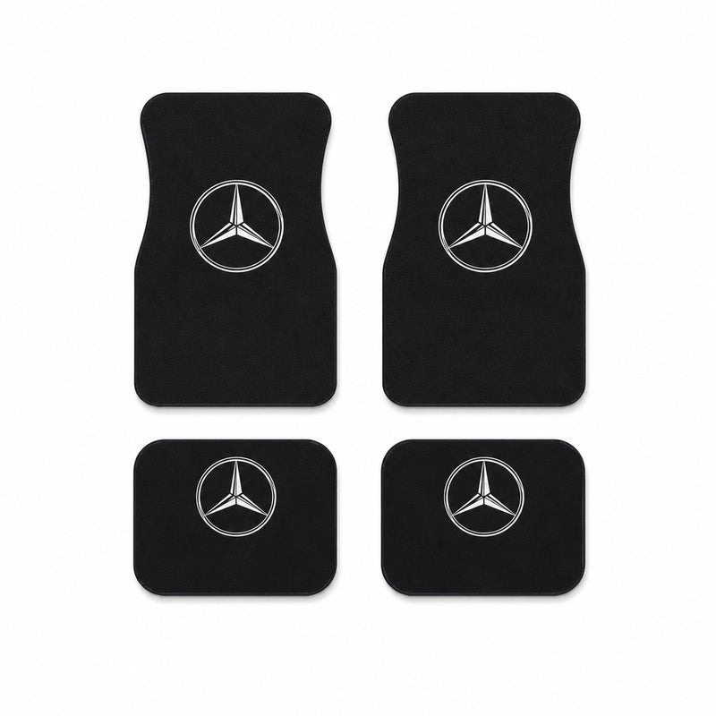 Universal Silicone Floor Mats – Mercedes-Benz Logo